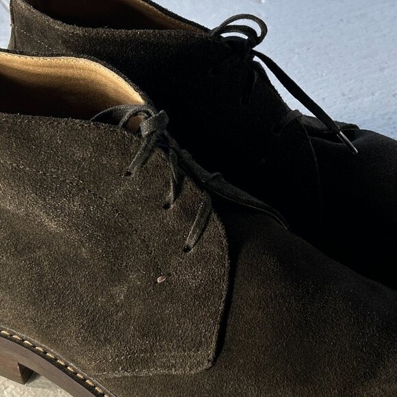 1901 SZ 13 Mens Charcoal Gray Chukka Lace Up Boot Retro Vintage Moto Timeless - Picture 8 of 10